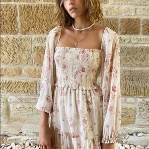 Wilfred Tempest Dress in Sage Frost/Oat Beige